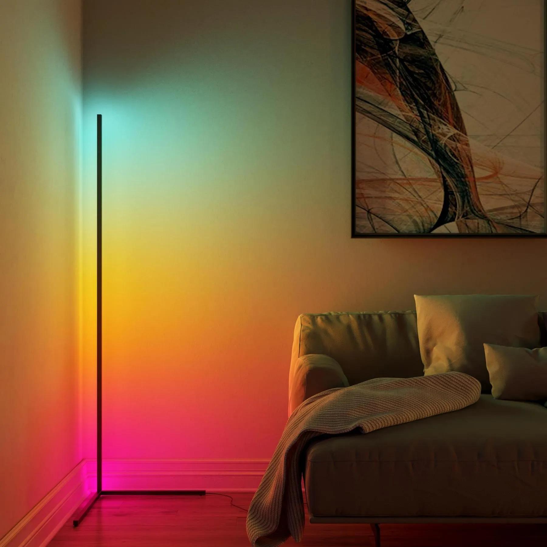 Светодиодные светильники Угловая напольная лампа Corner Light RGB - купить  у официального дилера lightwerk по цене